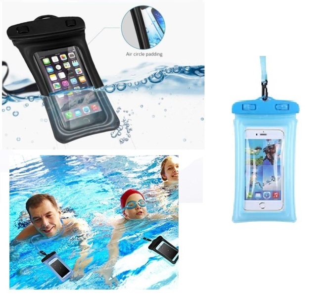 Waterproof-Floating-Phone-Case-blue